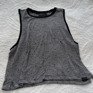 Koral Black and Gray Muscle Tee